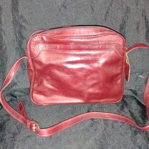 Red Leather Crossbody Bag